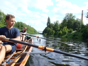 Ruderer auf dem Teltowkanal Dahme 2015 Ruderer auf dem Teltowkanal Dahme 2015