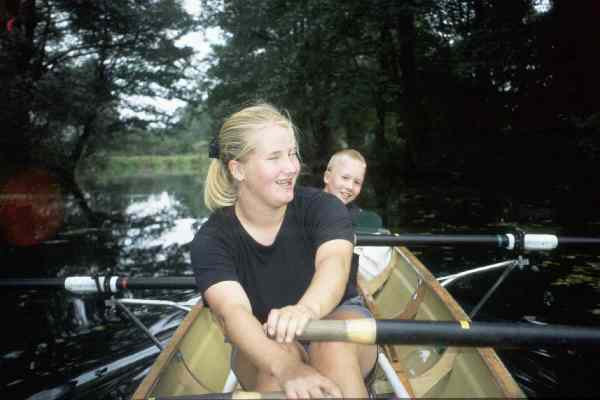 Martina Kilian rudern im Spreewald 